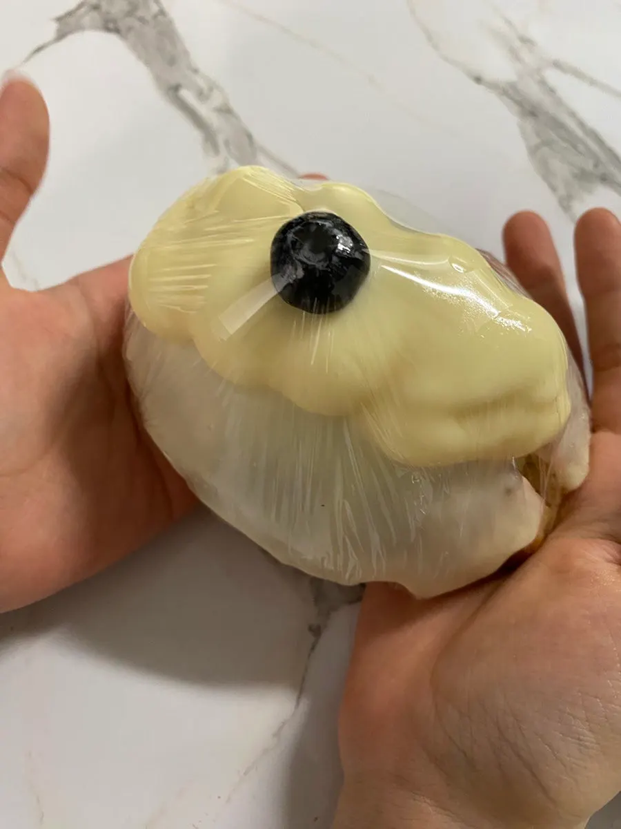 Packaged bread and a plate