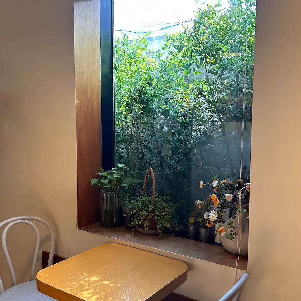 Seating and interior decor at Café Buajang