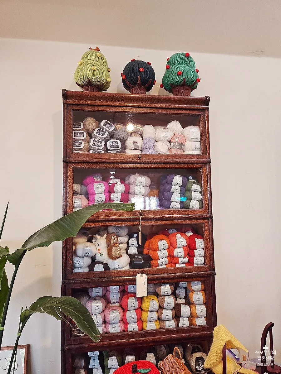 Cute decor items displayed inside Café Buajang