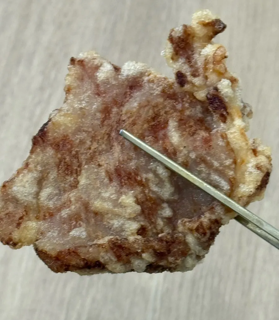 Cross-section of tangsuyuk packed with meat
