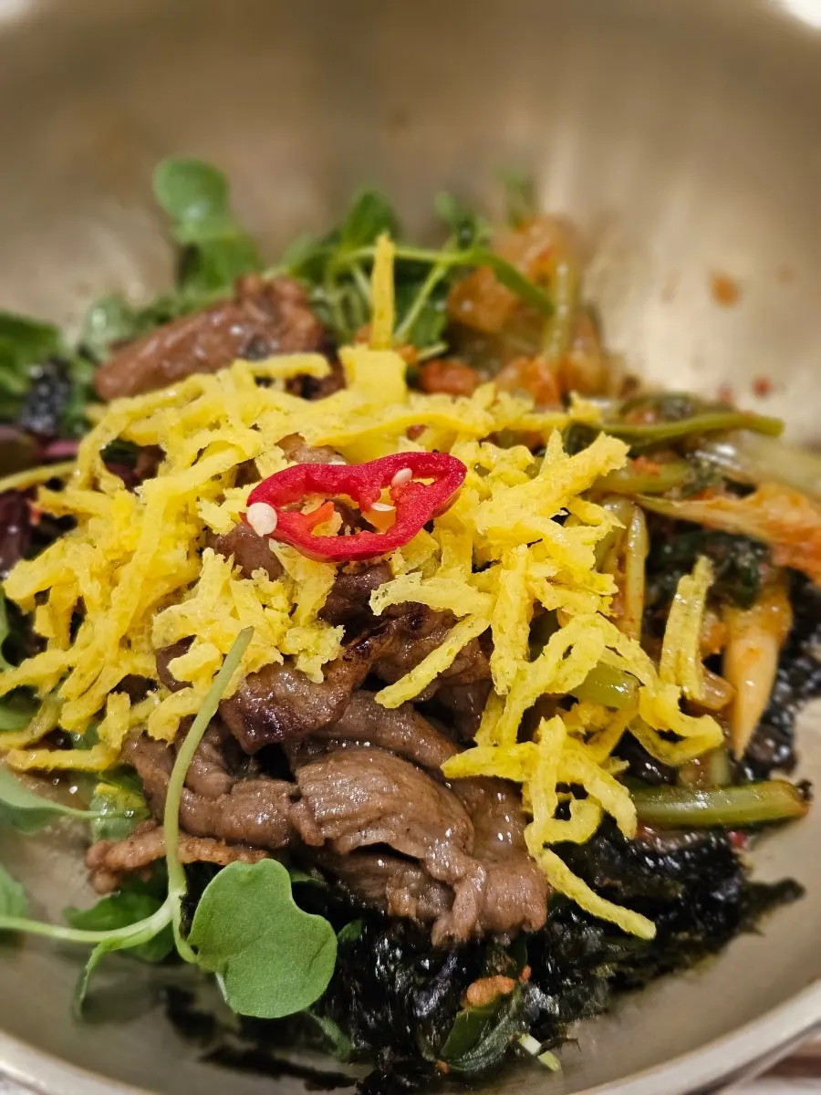 Three ordered dishes at Cafe Dongi Daemyeong Station Branch