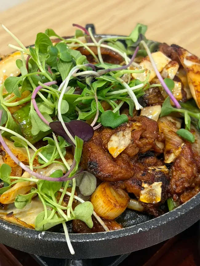 Doenjang jjigae packed with ingredients