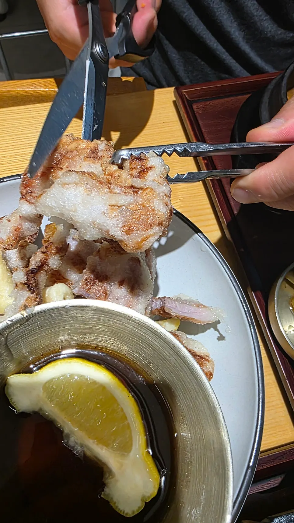 A plate of Cafe Dongi's small tangsuyuk