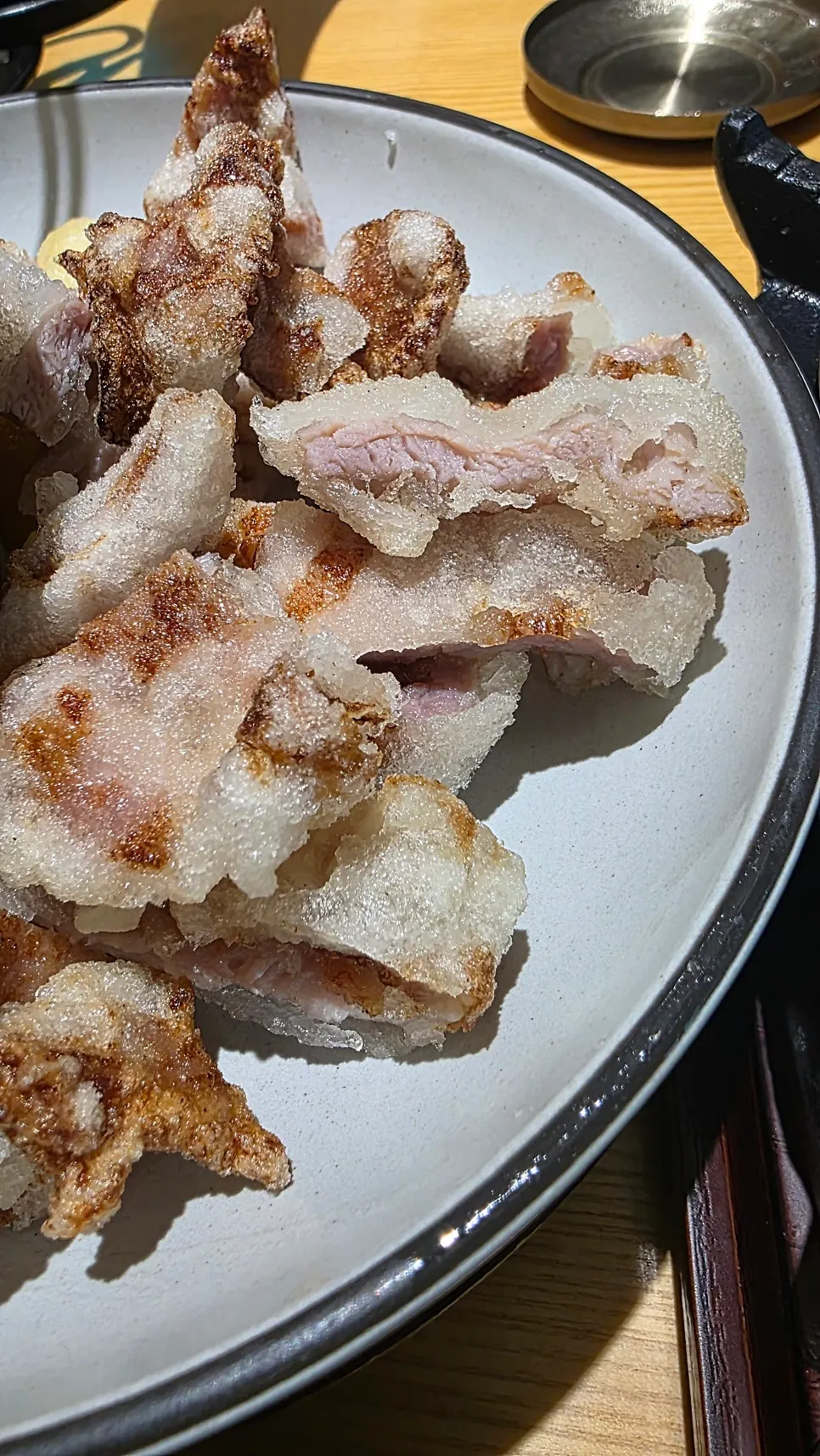 Cross-section of the crispy tangsuyuk