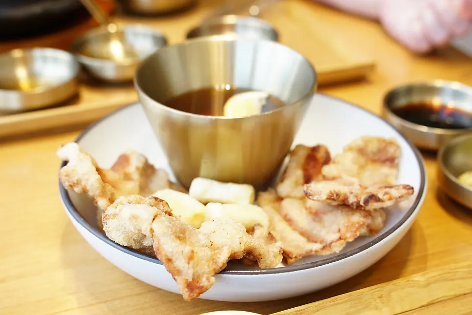 Dongi nuruk tangsuyuk served as a whole cut of meat