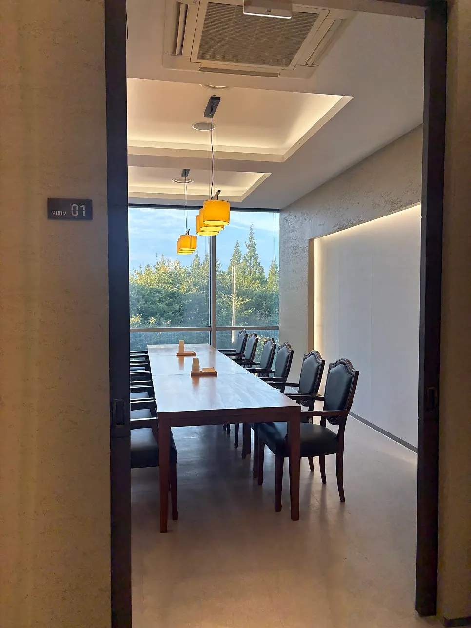 Private room seating for group gatherings
