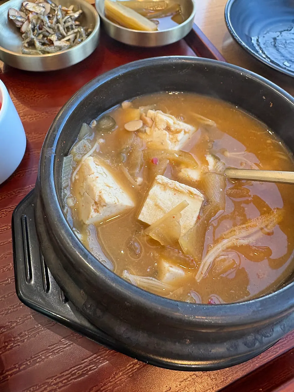 Doenjang jjigae with plenty of tofu