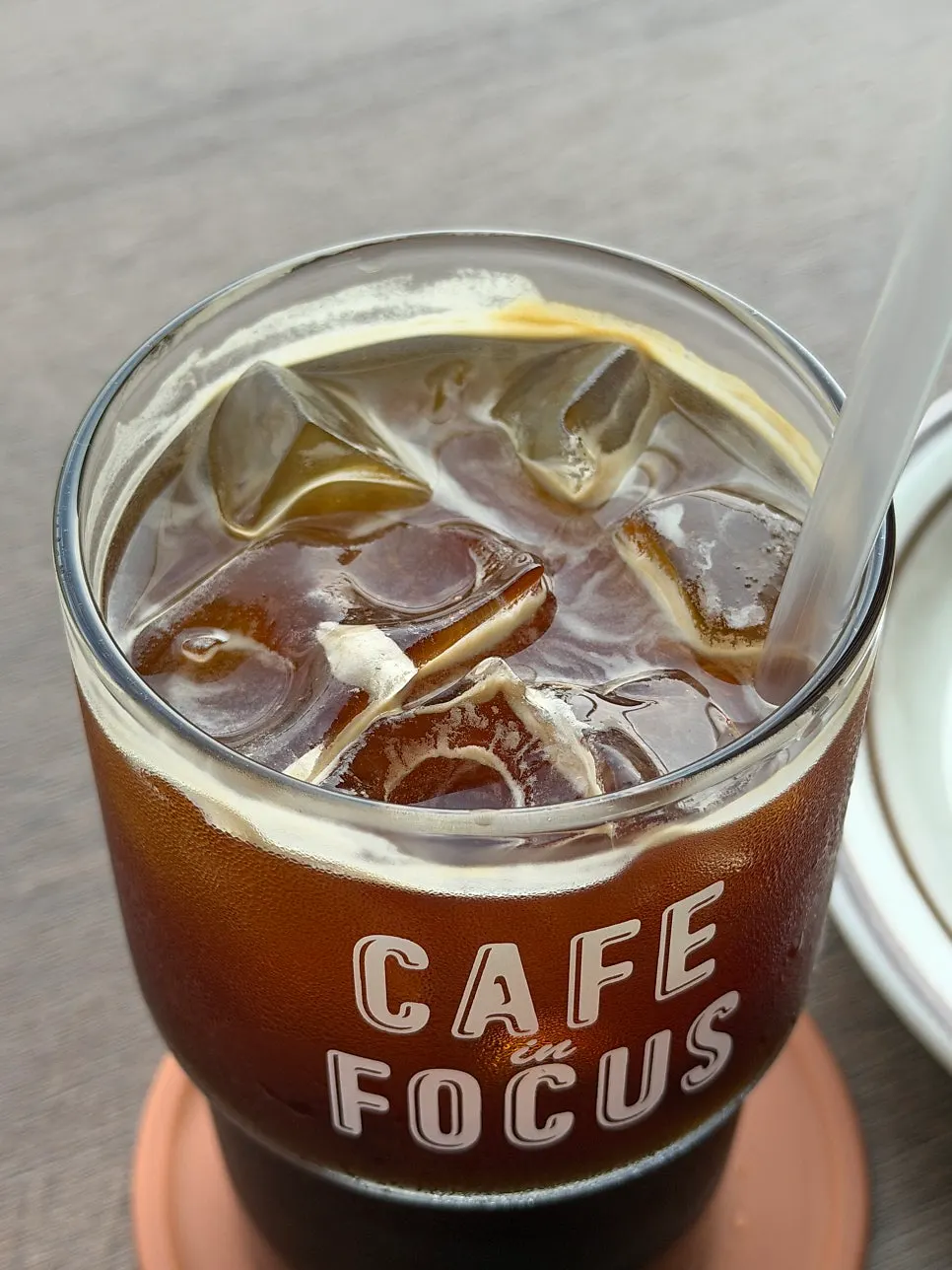 Americano brewed from nutty beans at Caffeine Focus