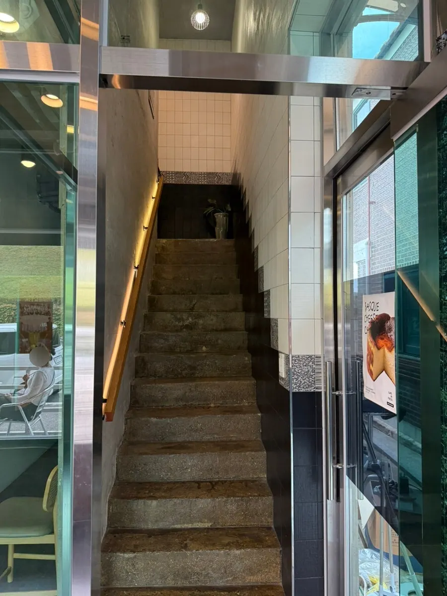 Stairs leading up to the 2nd and 3rd floors from the 1st floor