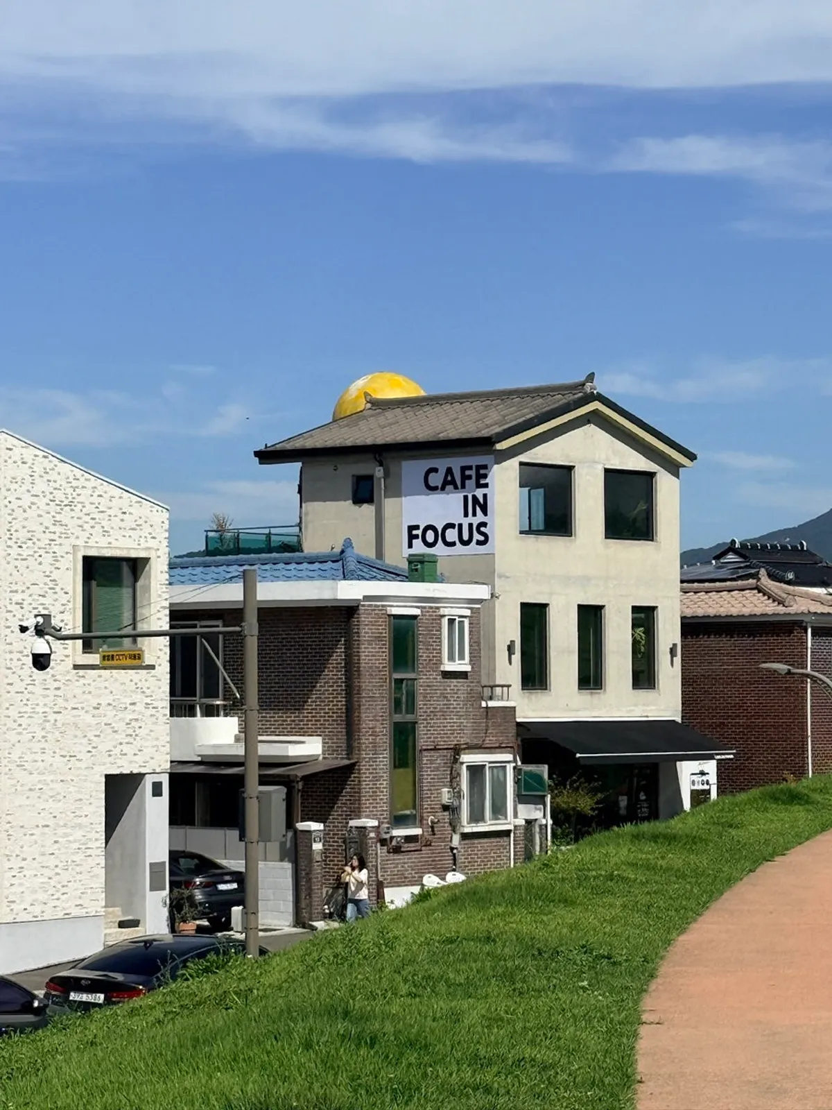 Exterior of Caffeine Focus café in Haenggung-dong, Suwon