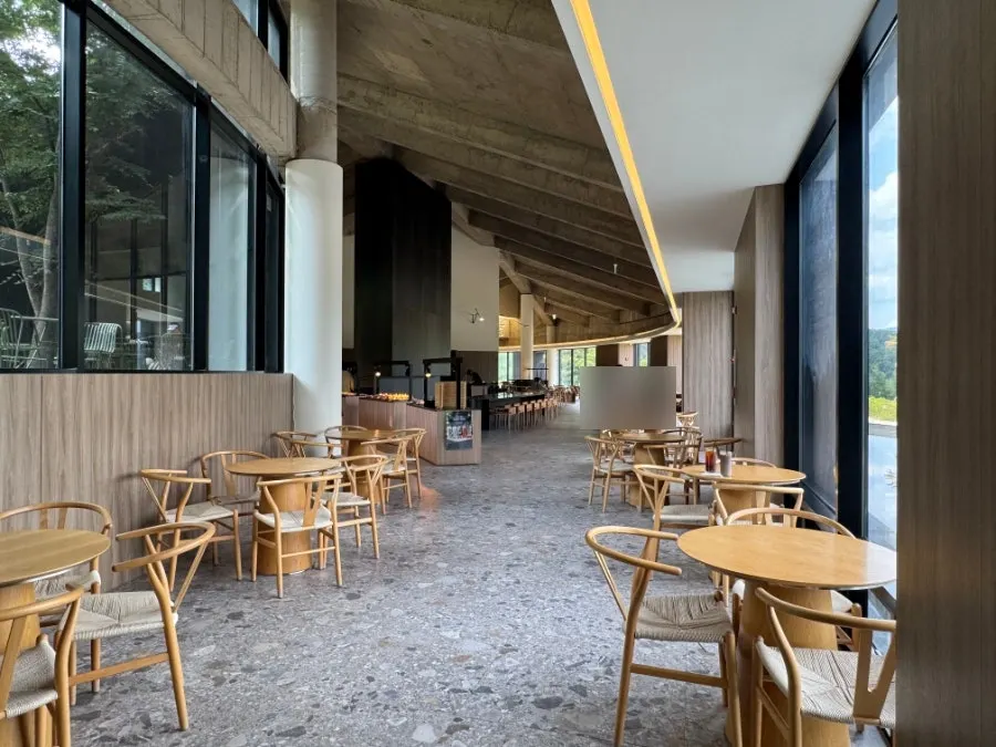 MUG's outer entrance area styled like an exhibition hall