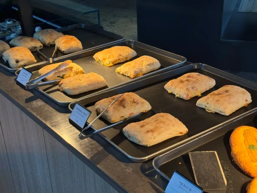Display of cinnamon roll series with flashy toppings