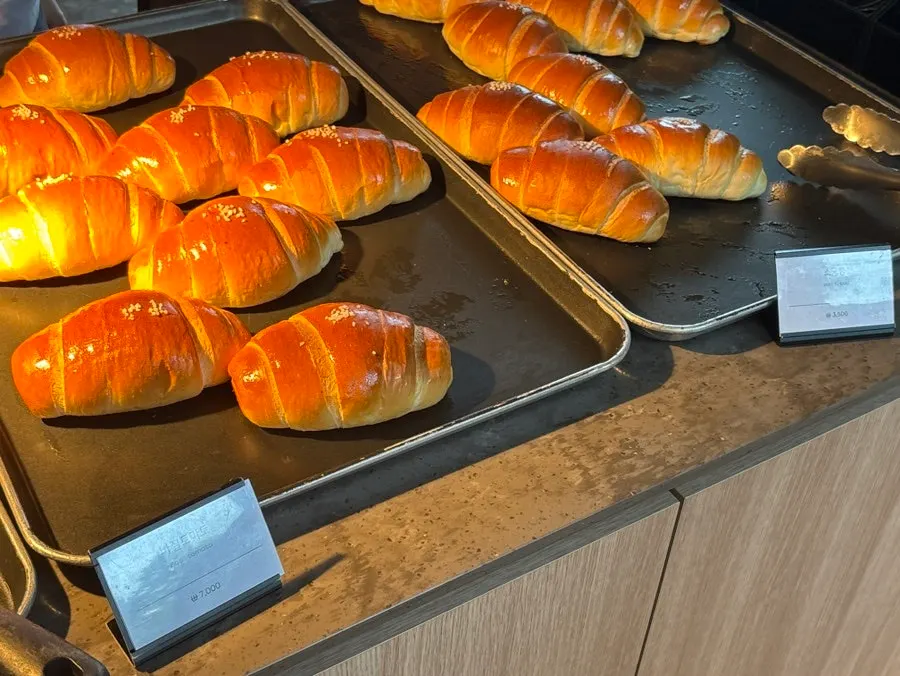 Assorted breads at MUG's bakery corner