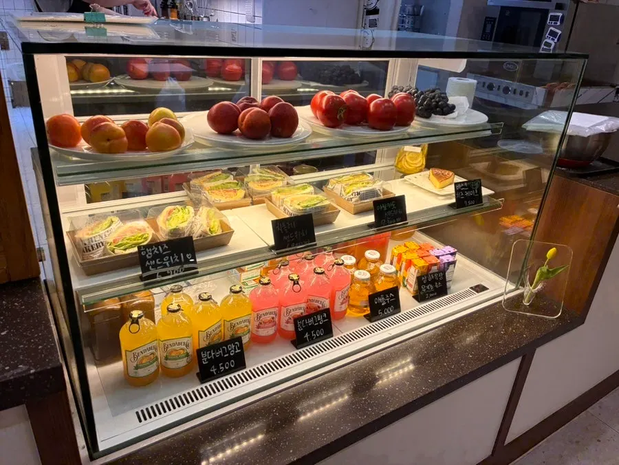 Dessert display case