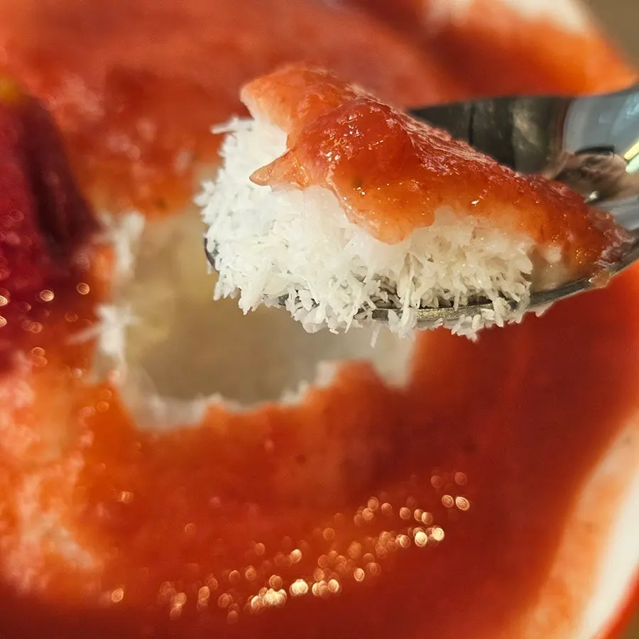 Cafe Ssum's basil tomato bingsu with no toppings