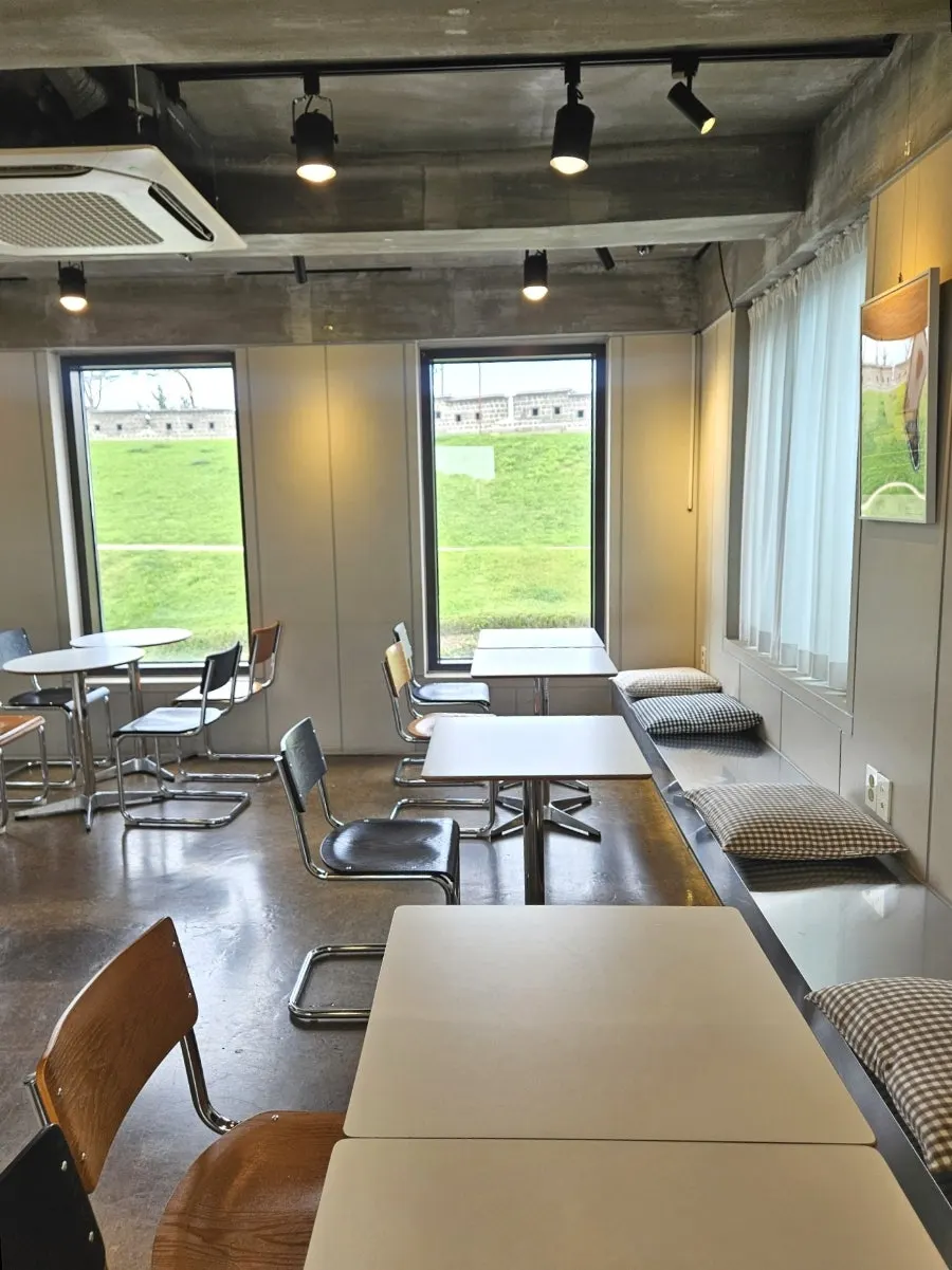 Interior of Caffeine Focus with different moods on each floor