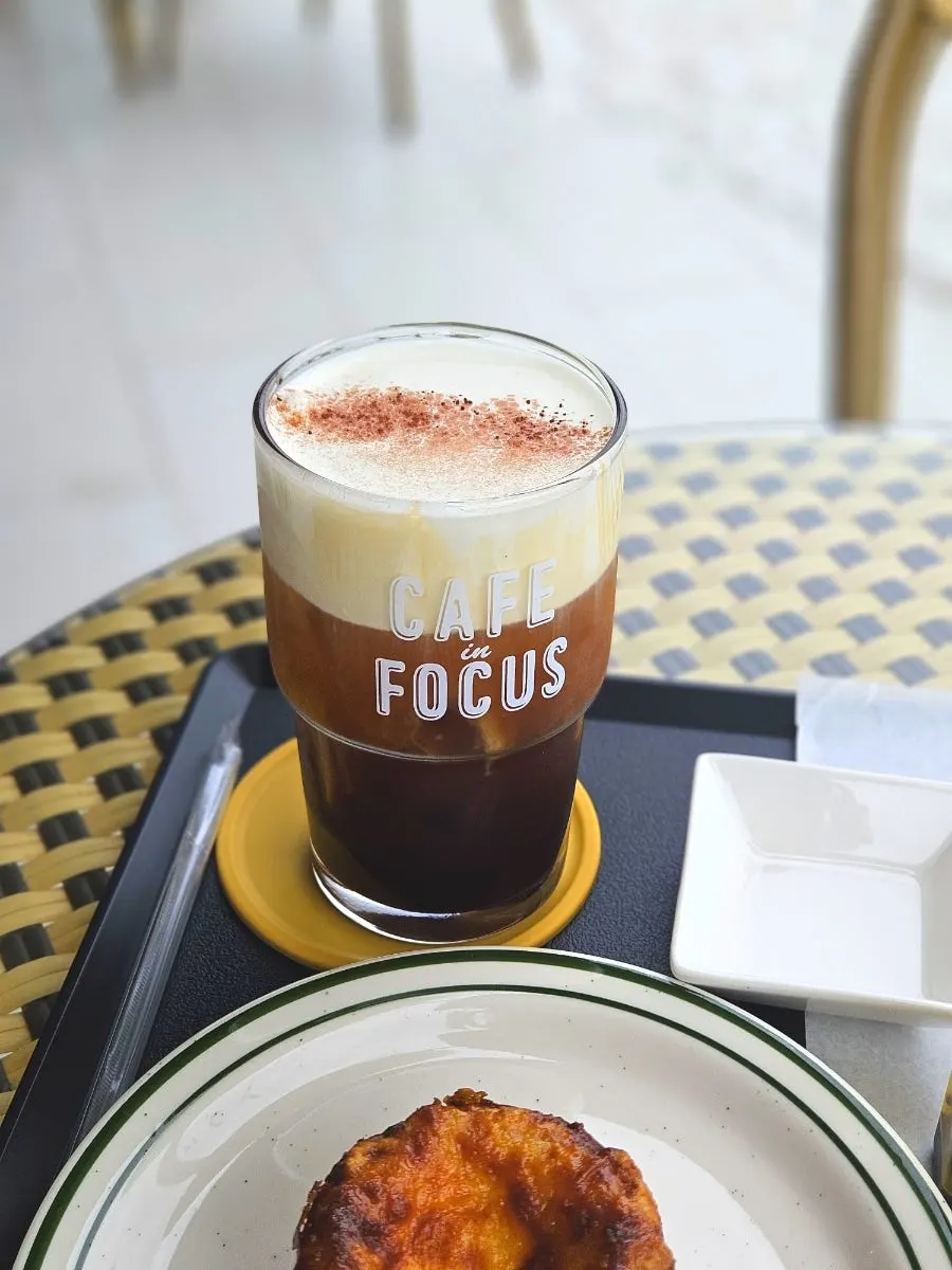 Cream-topped einspänner at Caffeine Focus