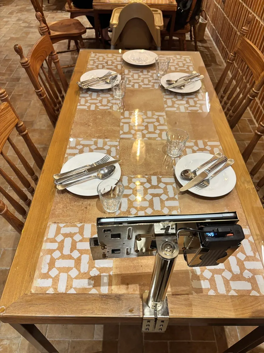 2- and 4-person table area at Camel Orzo