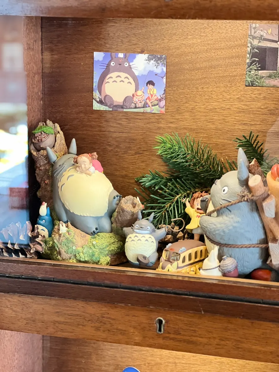 The wood oven and Totoro figures visible inside Casamil