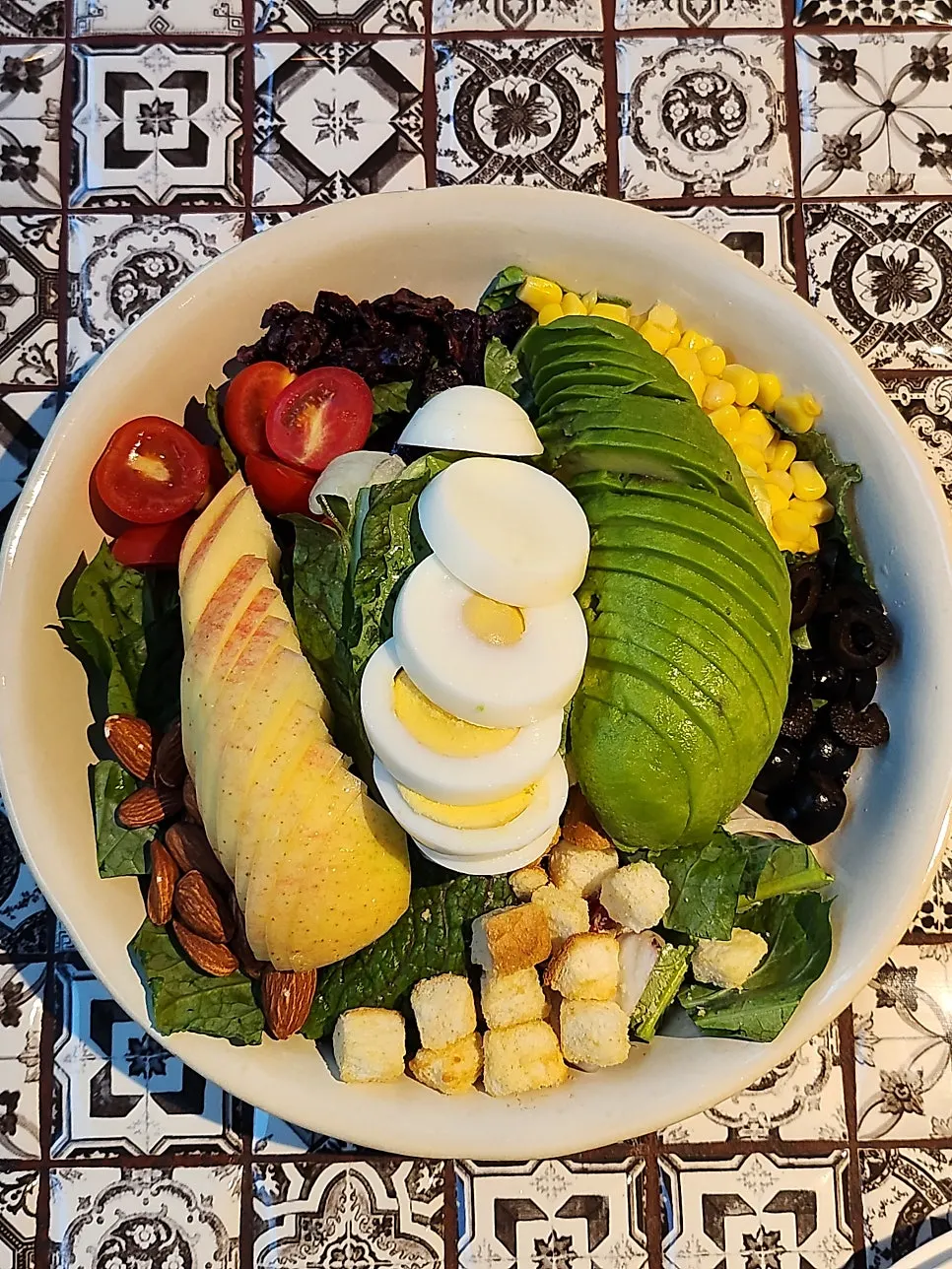 Casamil cobb salad piled high with ingredients