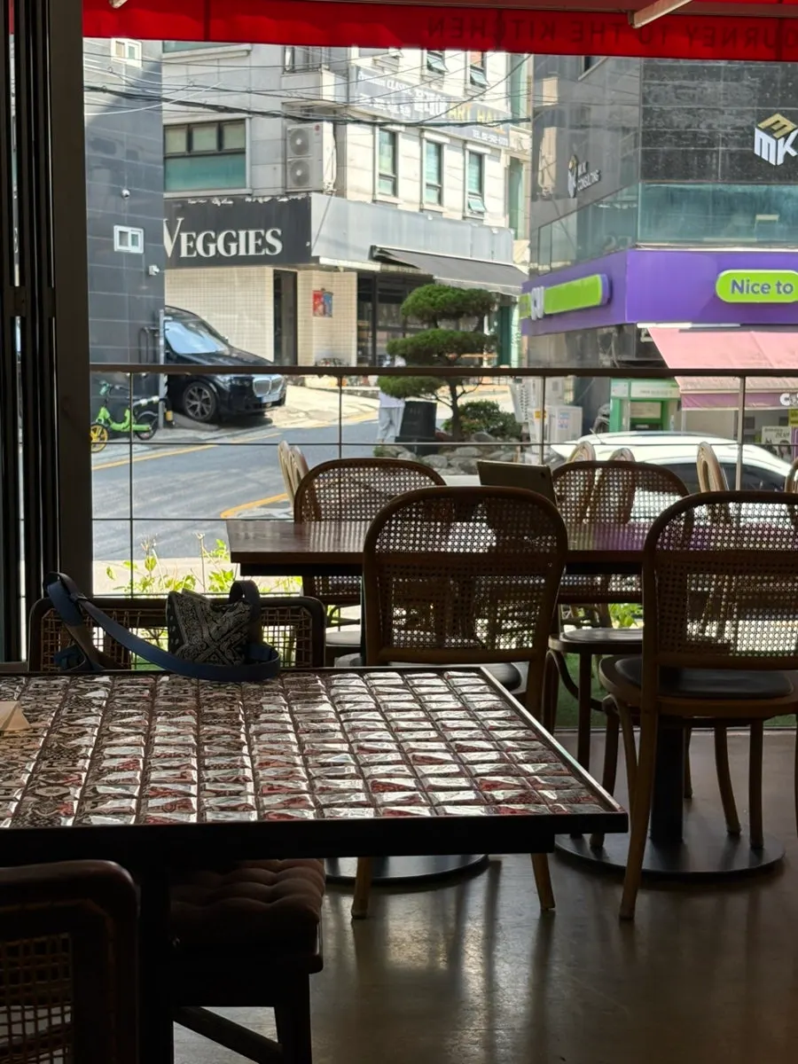 European-style seating inside Casamil