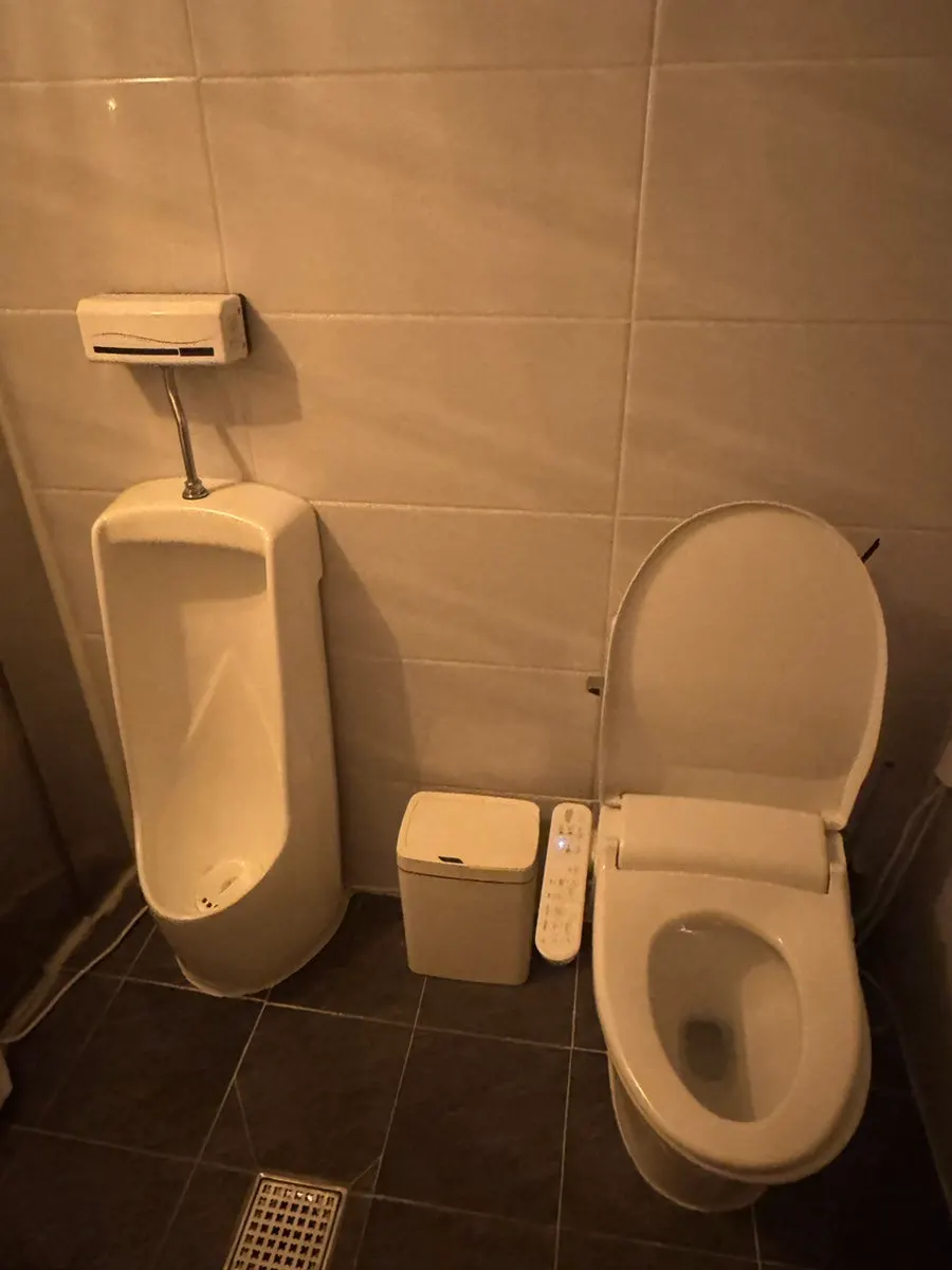 Mouthwash and cotton swabs provided in the restroom