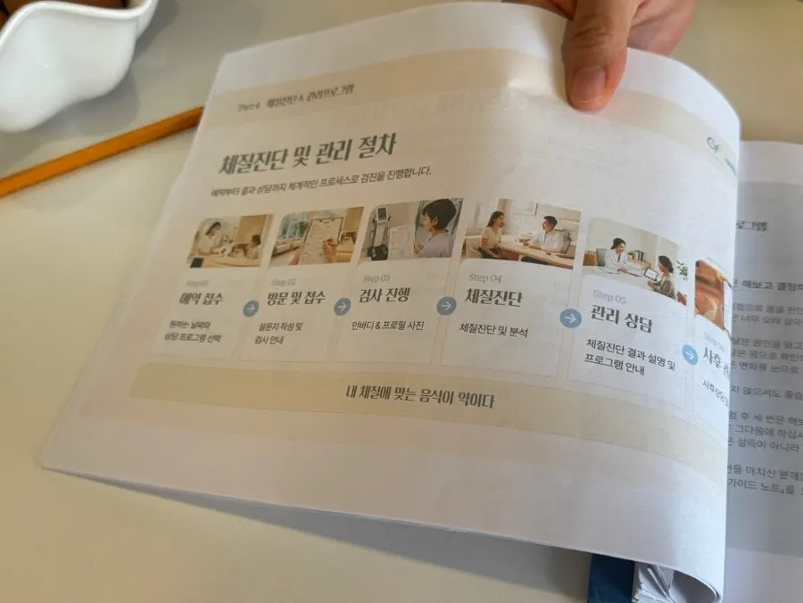 상담 테이블과 의자가 마련된 상담 공간