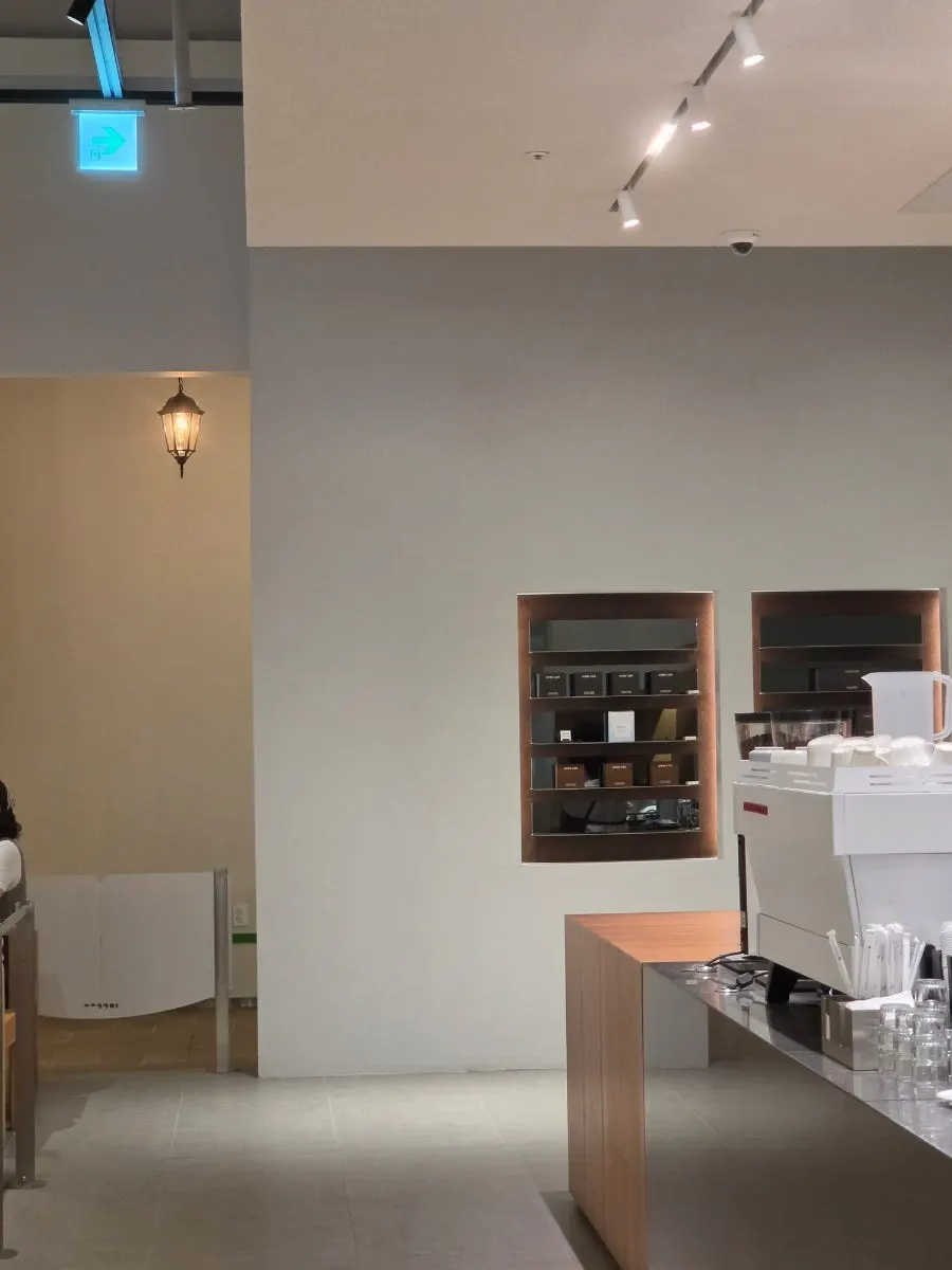 Various roastery coffee bean varieties on display