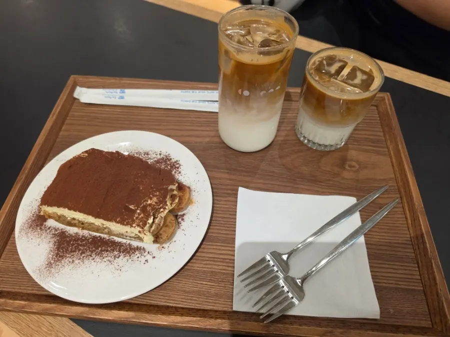 Kiosk used for ordering at the café
