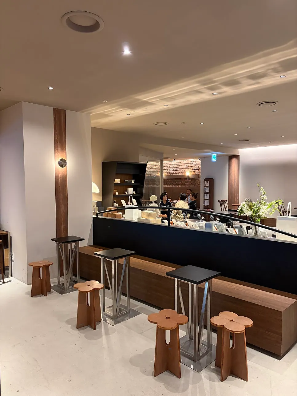 Seating and interior design at Center Coffee Gwanghwamun