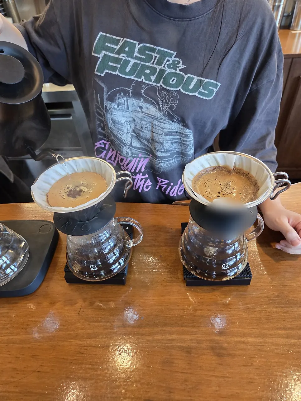 Coffee beans available for smelling