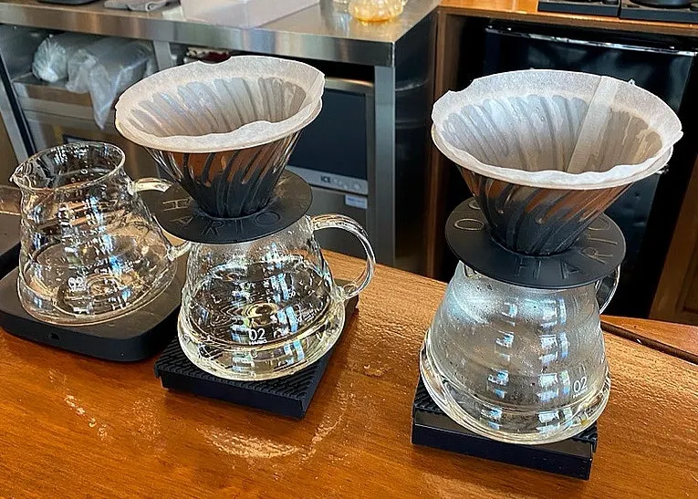 Brewing process using Colombia and Guatemala beans