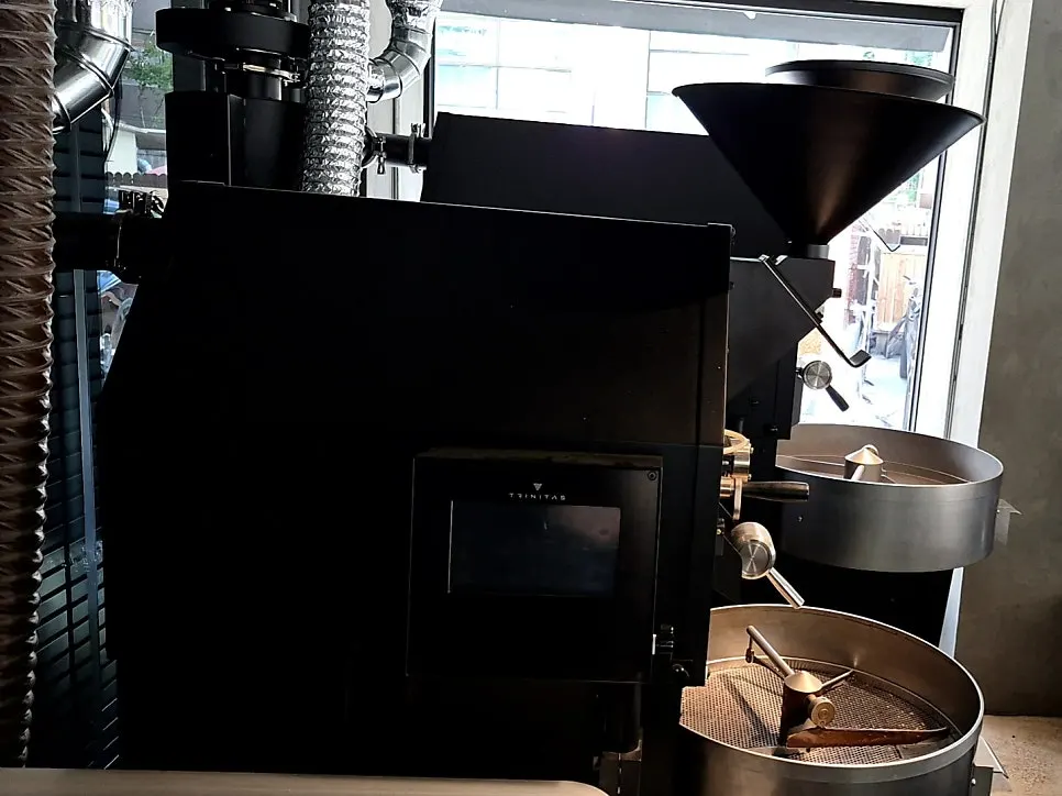 Large roasting machine inside Central Site Hapjeong