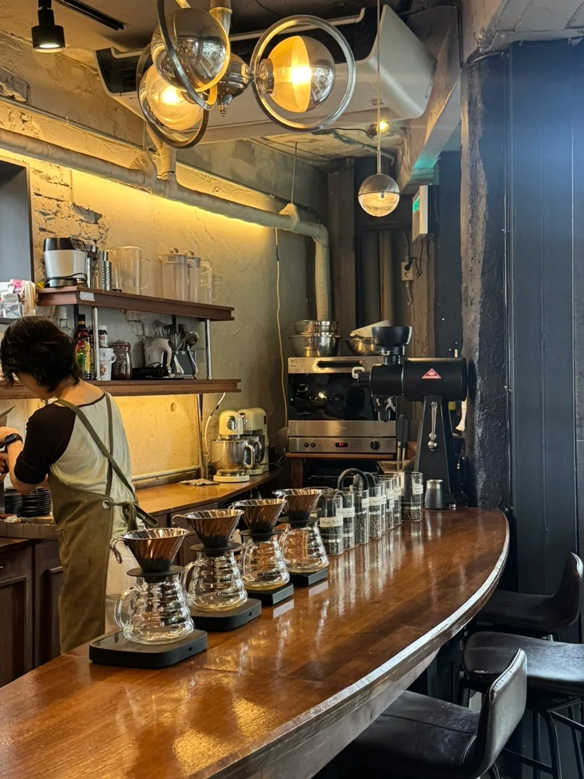Sleek, atmospheric interior of Central Site Yeonnam