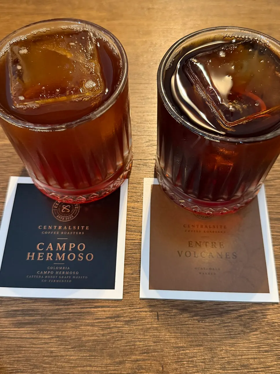 A cup of hand-drip coffee served at the table