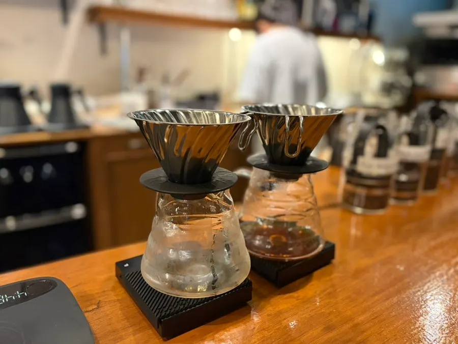 Preparing for the pre-order coffee sniffing