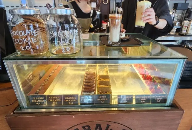 Coffee menu board at Central Site Yeonnam