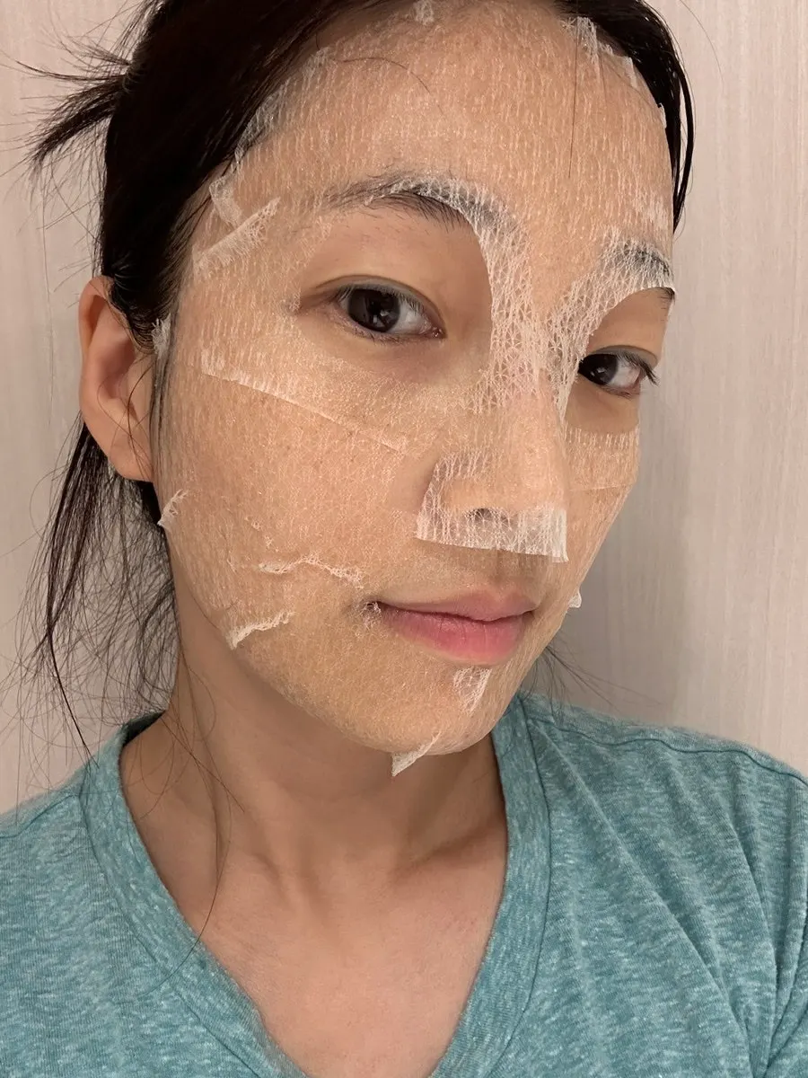 Mesh-like collagen mask pack format image
