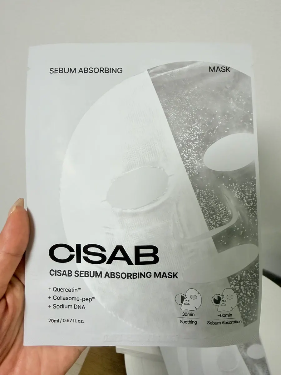 Sesap sebum absorbing patch mask product packaging
