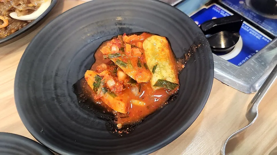 차가네쌈밥 밑반찬 김치전