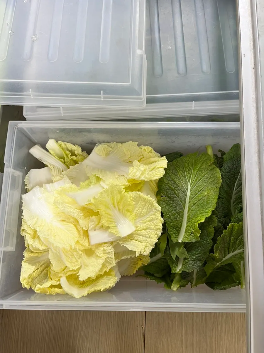 Self-serve bar with various wrap vegetables