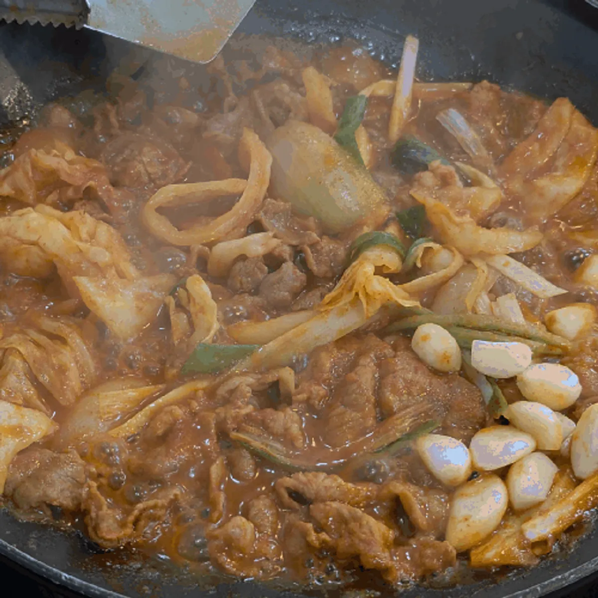 차가네쌈밥 제육쌈 한 쌈