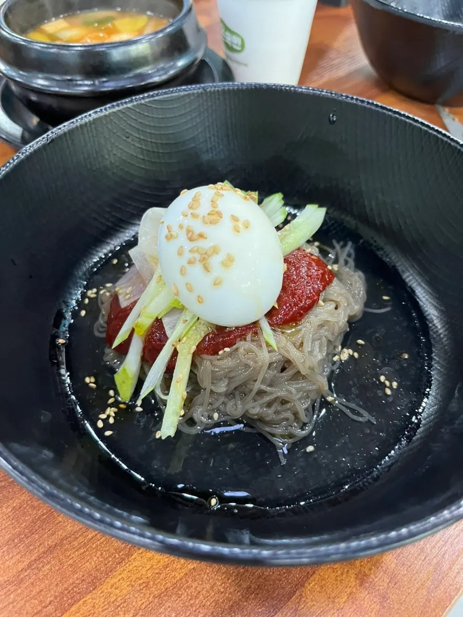 Spicy cold noodles included in the lunch special