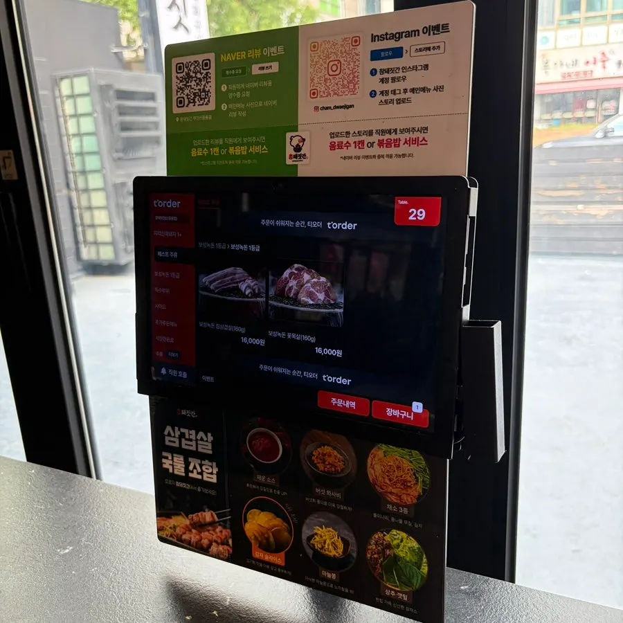 Meat lineup on the Cham Dwaejitgan menu
