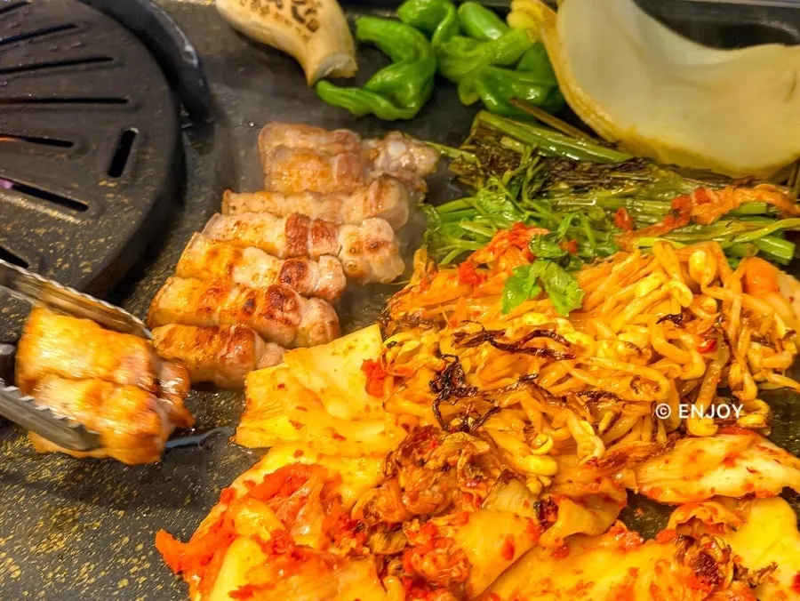 Margarine soy sauce egg rice and doenjang jjigae