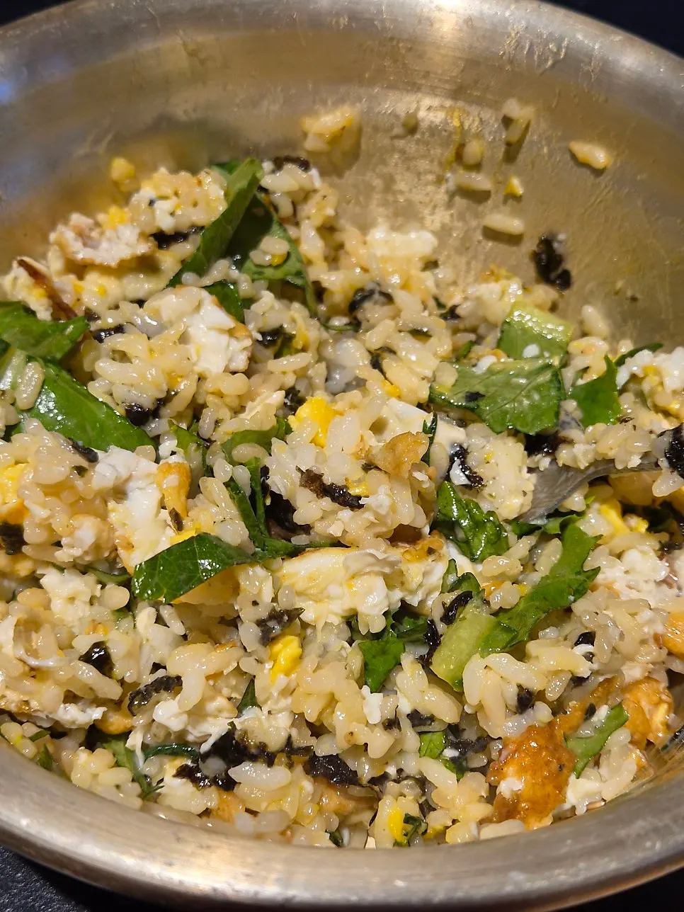 Soy-egg rice served first