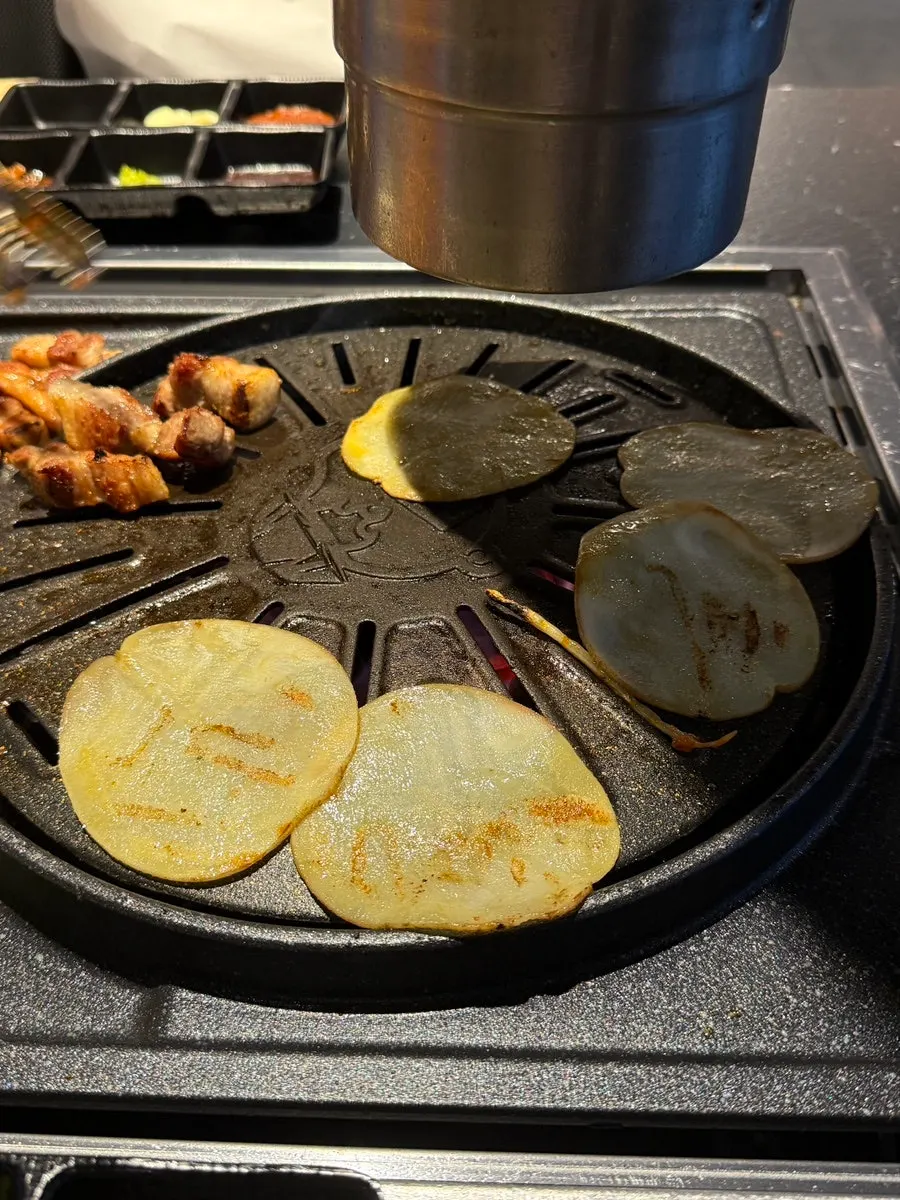 Self-service bar with sauces and wrap vegetables to help yourself
