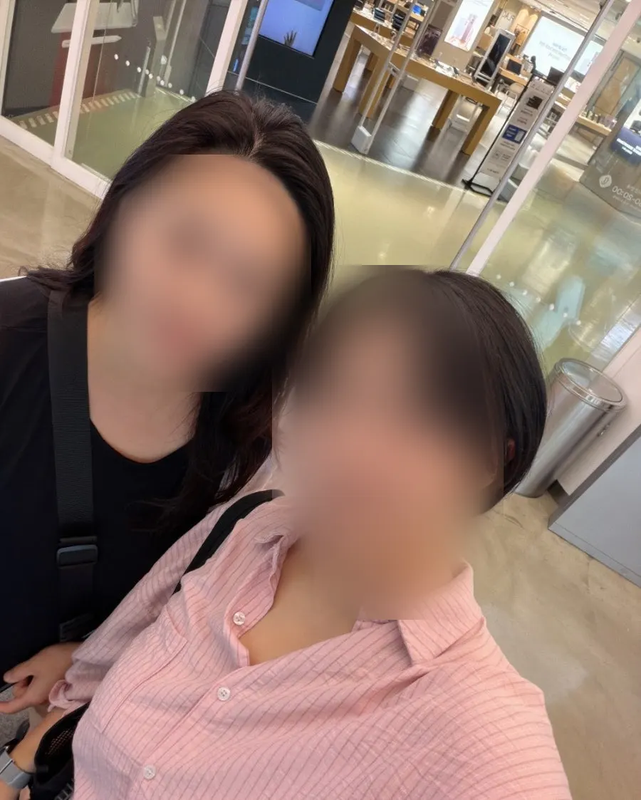 볼륨 없이 처진 생머리 상태