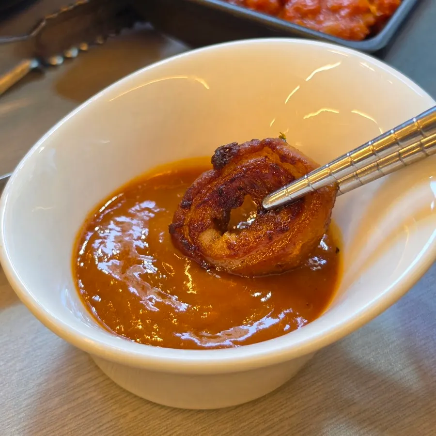 구워진 옛날막창과 훈제막창