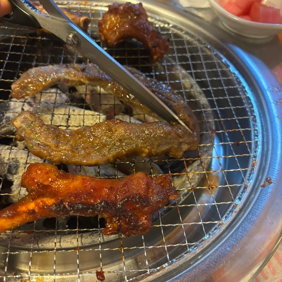 Whole galmaegisal served as one long piece